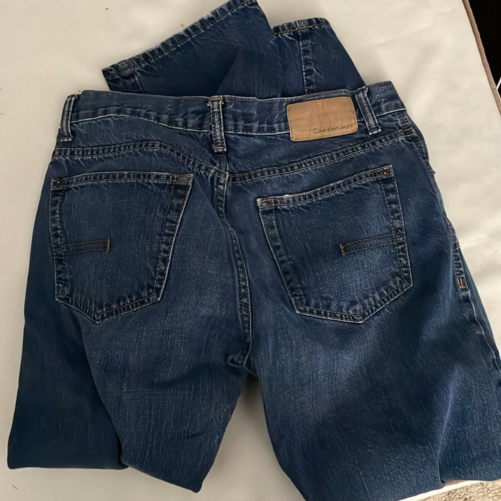 CALVIN KLEIN DARK WASH JEANS Sz 31